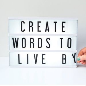 Light Box Marquee with Interchangeable Letters